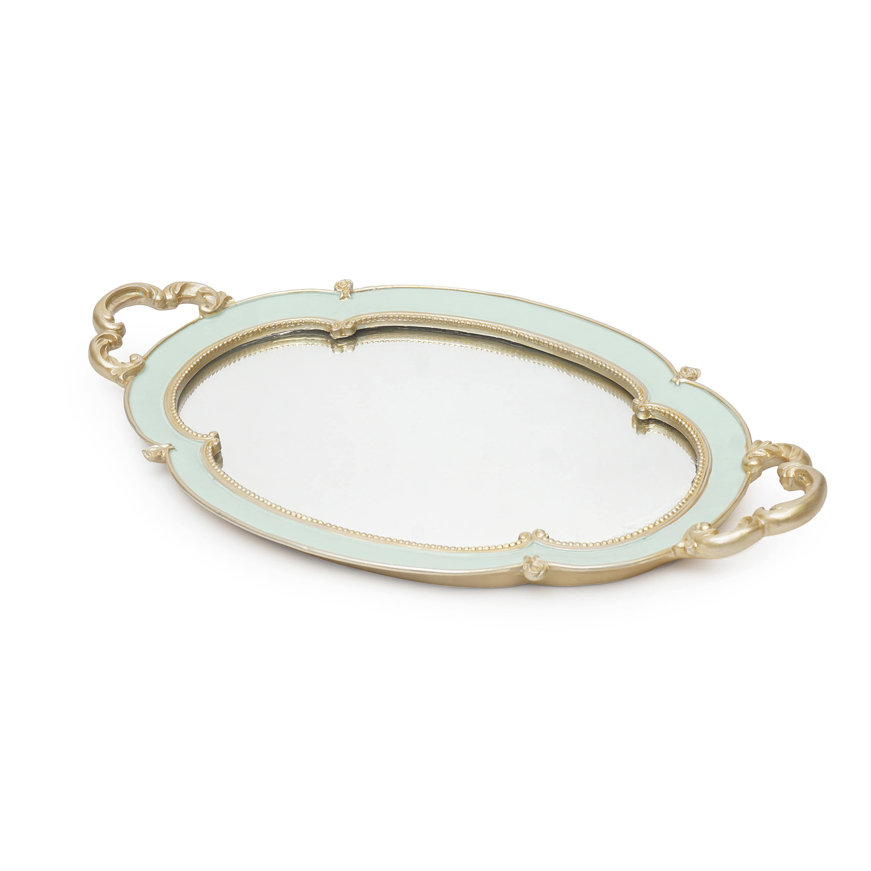 Charming Mirror Tray ( circular )