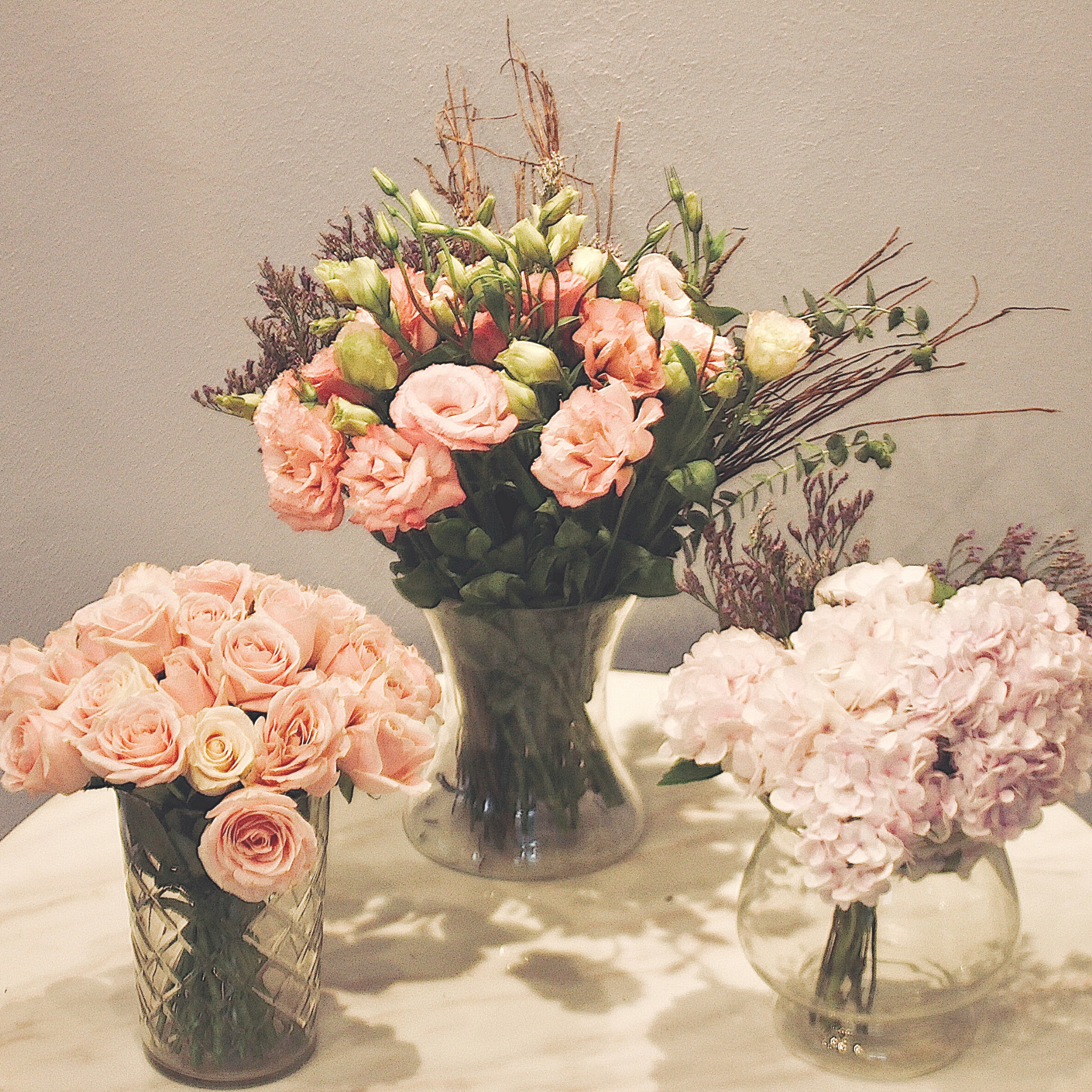 Blooming Garden, Hydrangea Garden & Pink Garden Trio
