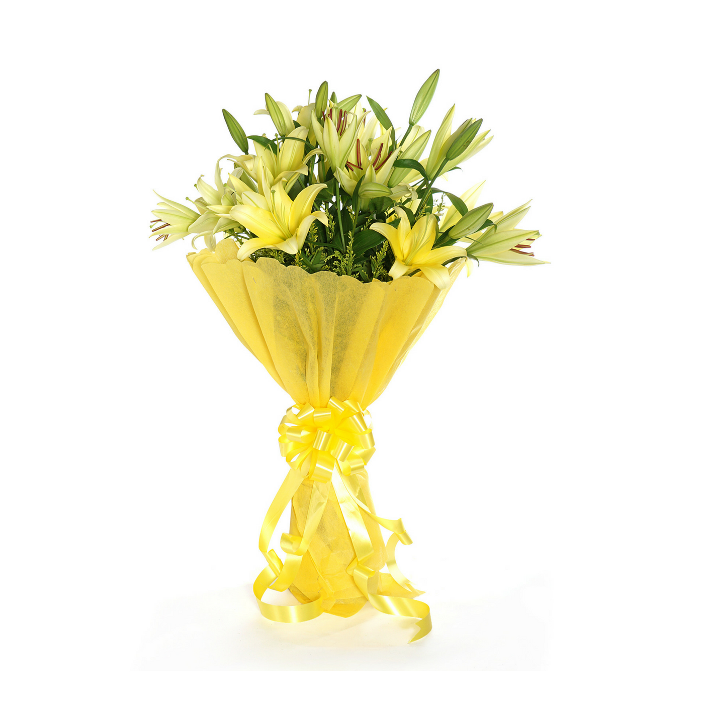 Yellow Oriental Lilies
